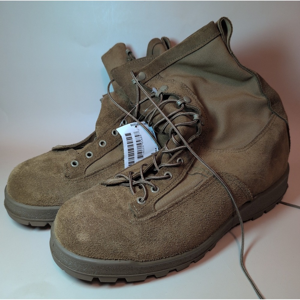 McRae US Army GoreTex Combat Boots Coyote Brown Sz 13W NSN 8430-01-632-6384